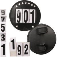 Head Number Matte Leather Round